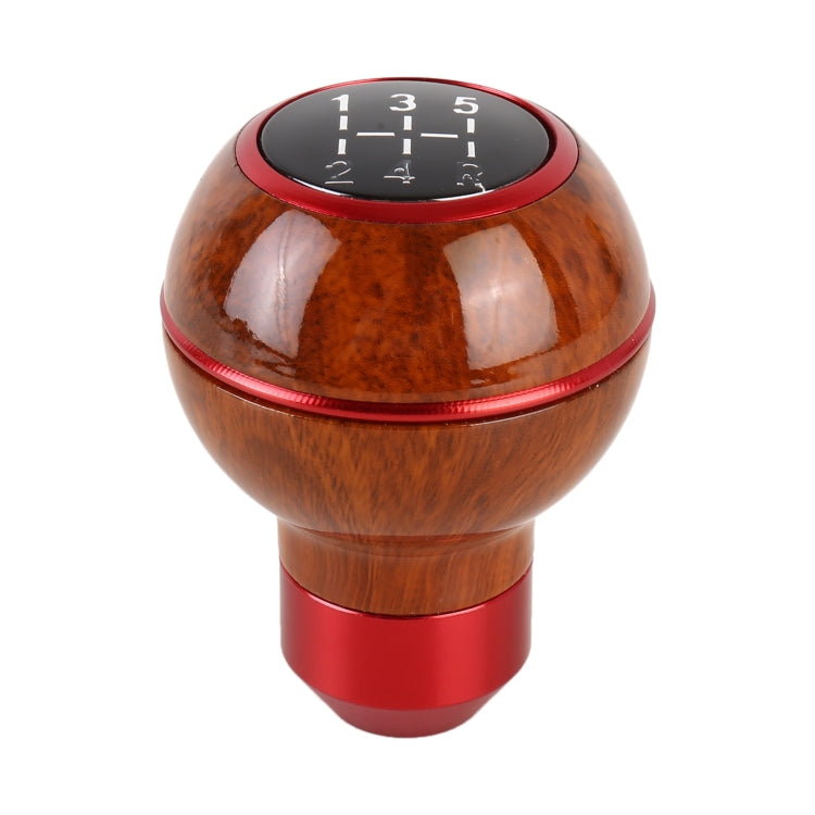 Car Shift Handball Gear Lever Gear 5-stall Wood Texture Shift Knob by buy2fix