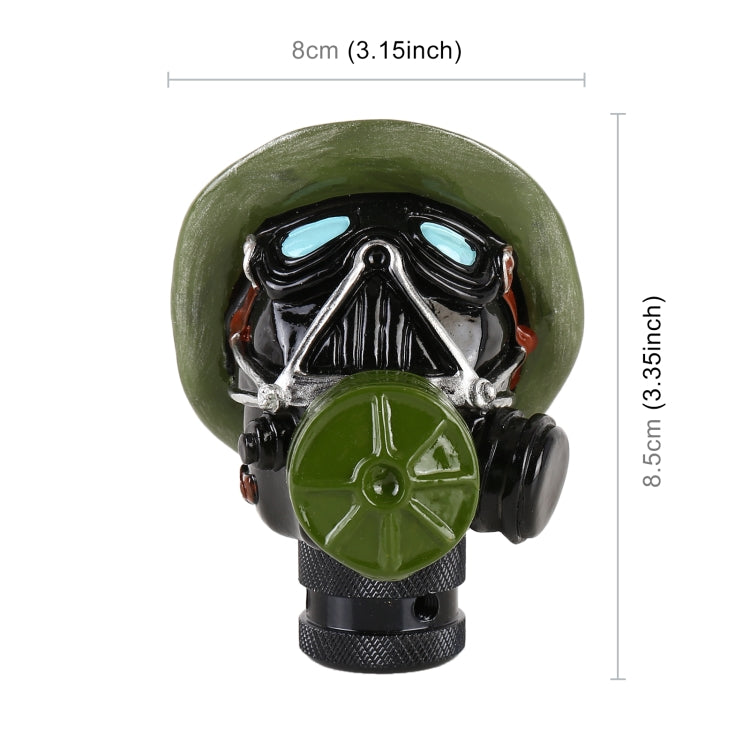 Universal Face Mask Shape Manual or Automatic Gear Shift Knob Fit for All Car by buy2fix