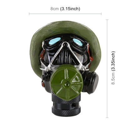 Universal Face Mask Shape Manual or Automatic Gear Shift Knob Fit for All Car by buy2fix