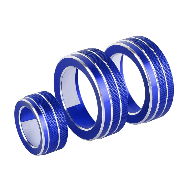 3 PCS Car Metal Air Conditioner Knob Case for Honda CR-V 2017-2021 (Blue) by buy2fix