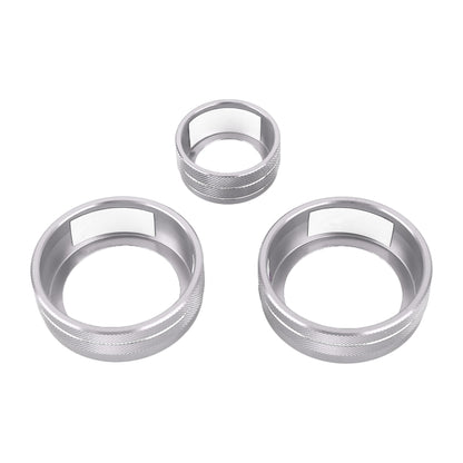 3 PCS Car Metal Air Conditioner Knob Case for Honda CR-V 2017-2021 (Silver) by buy2fix