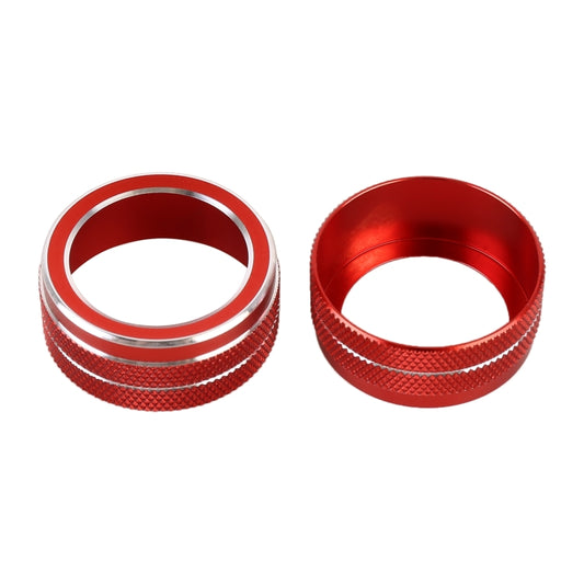 2 PCS Car Metal Air Conditioner Knob Case for Toyota Corolla / Levin / Allion / Yaris 2019-2021 (Red) by buy2fix