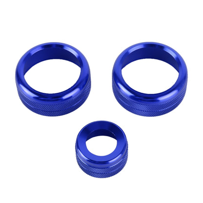 3 PCS Car Metal Air Conditioner Knob Case for BMW X1 / X2 / GT (Blue) - Decoration Rings by buy2fix | Online Shopping UK | buy2fix