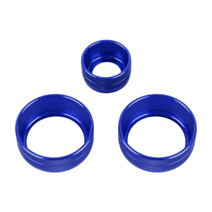 3 PCS Car Metal Air Conditioner Knob Case for BMW X1 / X2 / GT (Blue) - Decoration Rings by buy2fix | Online Shopping UK | buy2fix
