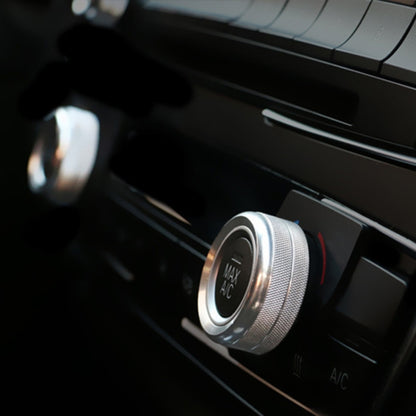 3 PCS Car Metal Air Conditioner Knob Case for BMW X1 / X2 / GT (Silver) by buy2fix