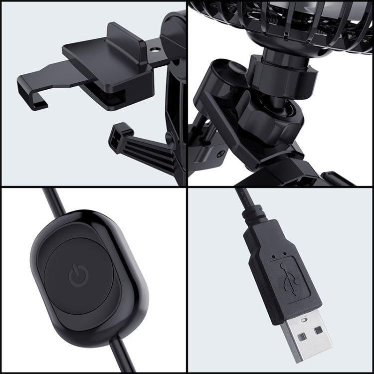 3R-3008 Car USB Air Outlet / Dashboard Fan - Heating & Fans by 3R | Online Shopping UK | buy2fix