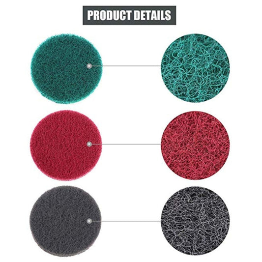 13 in 1 4 inch Sponge Scouring Pad Floor Wall Window Glass Cleaning Descaling Electric Drill Brush Head Set - Sponges, Cloths & Brushes by buy2fix | Online Shopping UK | buy2fix