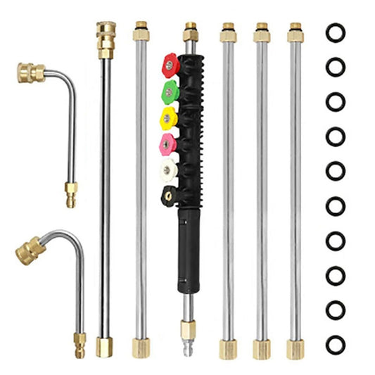 8 in 1 Car Wash High Pressure Spray Nozzle Cleaning Extension Rod - Car washing supplies by buy2fix | Online Shopping UK | buy2fix