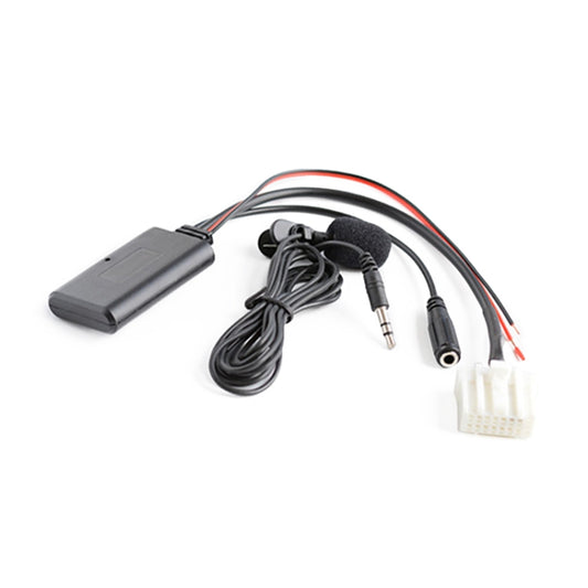 Car Wireless Bluetooth Module AUX Audio Adapter Cable AUX Bluetooth Music + MIC for Mazda M6 M3 RX-8 MX-5 / Bestune B70 - DIY Cables by buy2fix | Online Shopping UK | buy2fix