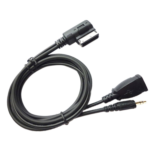 Car AMI AUX Audio Cable AUX + USB Charging + Mobile Music for Mercedes-Benz - DIY Cables by buy2fix | Online Shopping UK | buy2fix