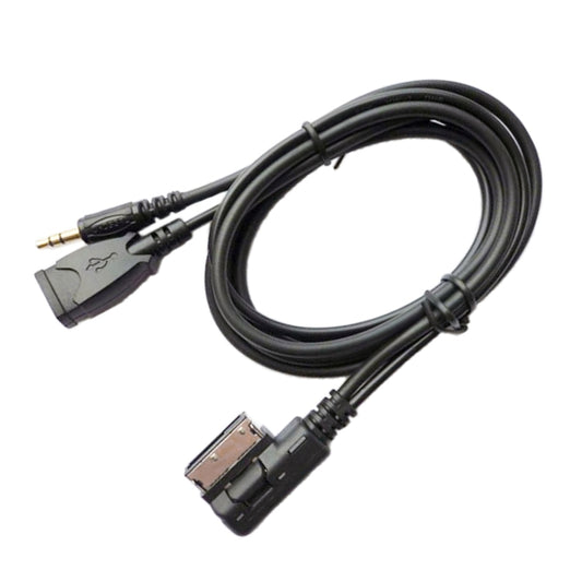 Car AMI AUX Audio Cable AUX + USB Charging + Mobile Music for Mercedes-Benz - DIY Cables by buy2fix | Online Shopping UK | buy2fix