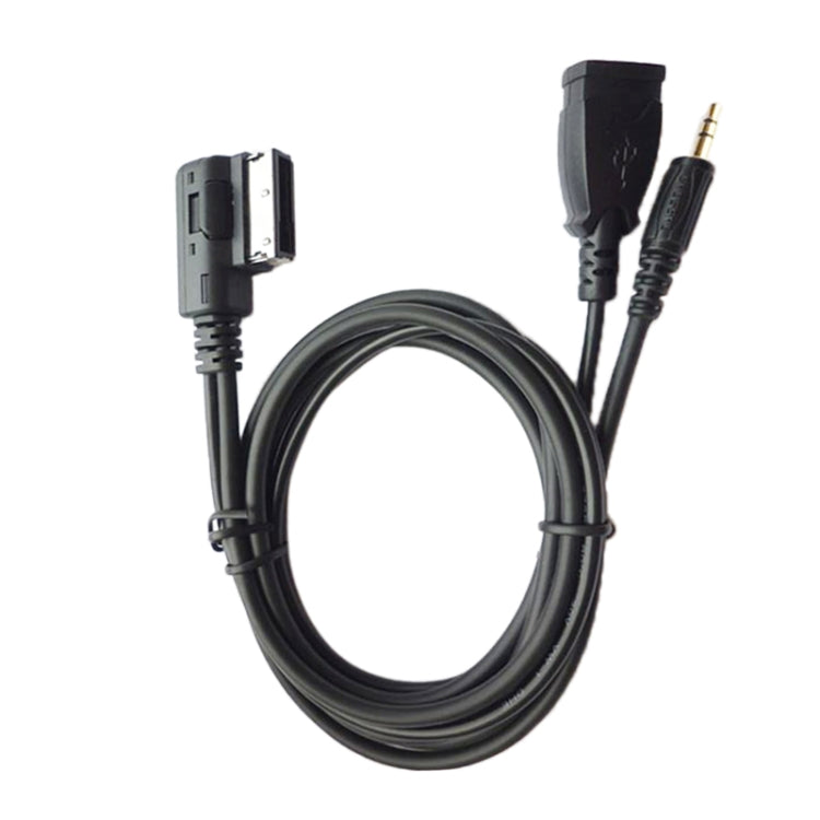 Car AMI AUX Audio Cable AUX + USB Charging + Mobile Music for Mercedes-Benz - DIY Cables by buy2fix | Online Shopping UK | buy2fix
