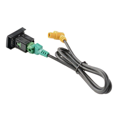 Car Center Console CD Reserved Position Modified USB Port 3.3x2.3cm + Cable Wiring Harness for Volkswagen / Audi / Skoda, Cable Length: 1m - Car Switches by buy2fix | Online Shopping UK | buy2fix
