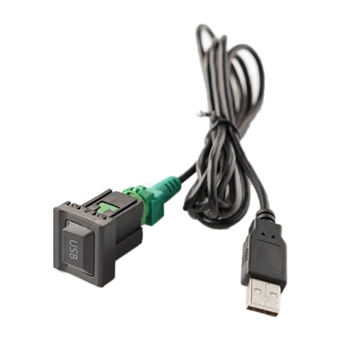 Car Center Console CD Reserved Position Modified 2.6x2.3cm USB Interface Conversion Cable Wiring Harness for Volkswagen / Audi / Skoda, Cable Length: 1m - Car Switches by buy2fix | Online Shopping UK | buy2fix