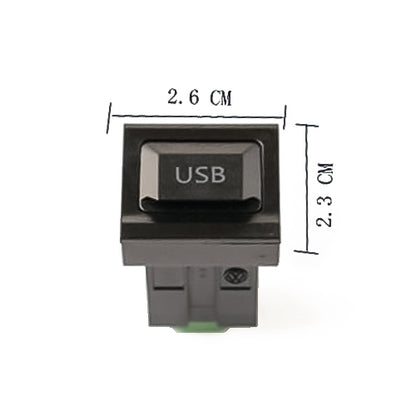 Car Center Console CD Reserved Position Modified USB Port 2.6x2.3cm for Volkswagen / Audi / Skoda - Car Switches by buy2fix | Online Shopping UK | buy2fix