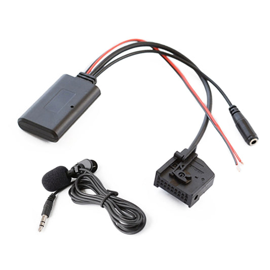 Car MFD2 RNS2 18PIN Bluetooth Music AUX Audio Cable + MIC for Audi / Volkswagen / Skoda - DIY Cables by buy2fix | Online Shopping UK | buy2fix