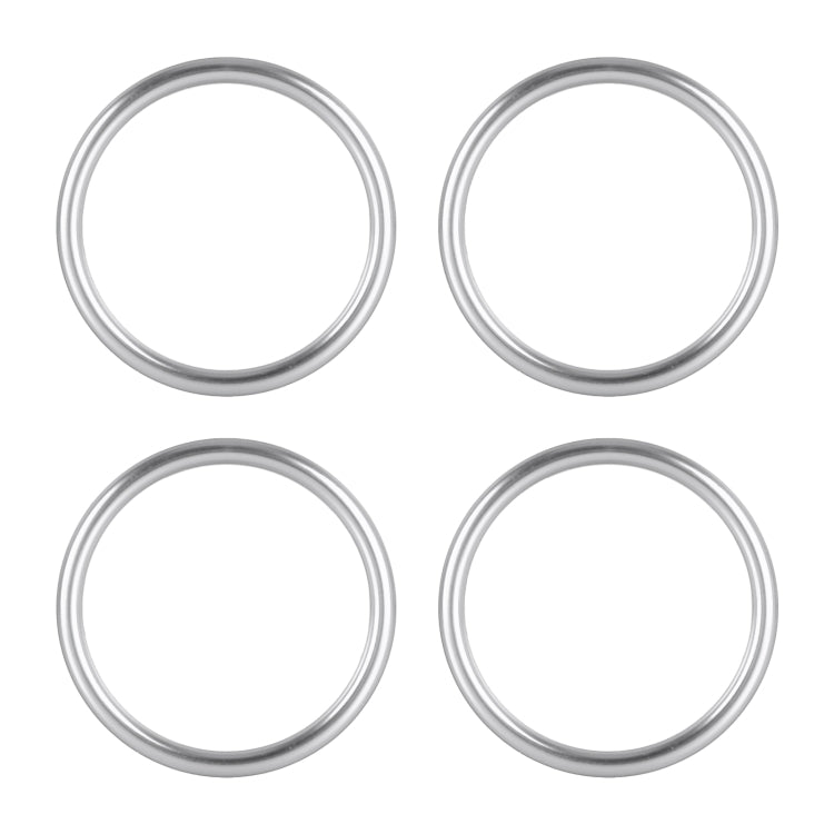 4 PCS / Set Air Conditioning Vent Metal Decorative Ring for Audi A1(Silver) - Decoration Rings by buy2fix | Online Shopping UK | buy2fix