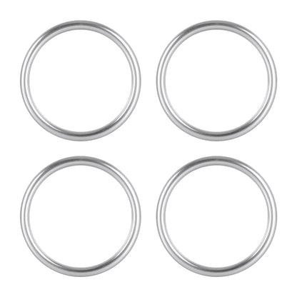 4 PCS / Set Air Conditioning Vent Metal Decorative Ring for Audi A1(Silver) - Decoration Rings by buy2fix | Online Shopping UK | buy2fix