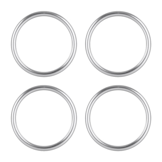 4 PCS / Set Air Conditioning Vent Metal Decorative Ring for Audi A1(Silver) - Decoration Rings by buy2fix | Online Shopping UK | buy2fix