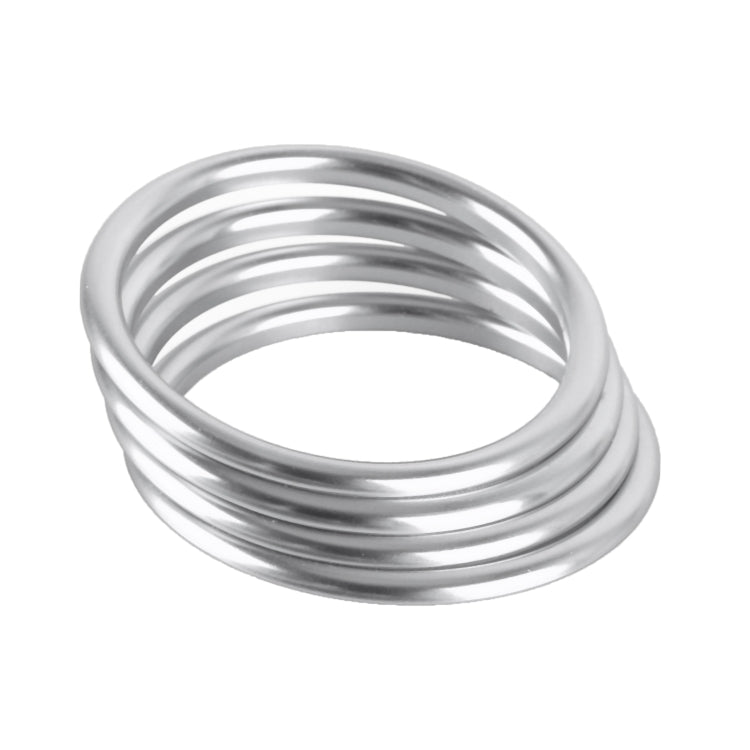 4 PCS / Set Air Conditioning Vent Metal Decorative Ring for Audi A1(Silver) - Decoration Rings by buy2fix | Online Shopping UK | buy2fix