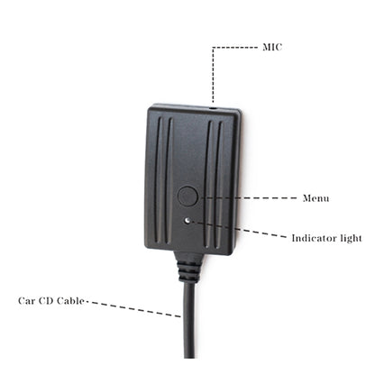 Car AUX Bluetooth Audio Cable + MIC + Support for Changing Music for BMW E46 3 Series - DIY Cables by buy2fix | Online Shopping UK | buy2fix