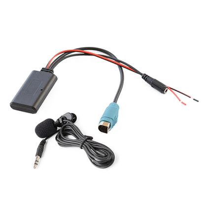 Car AUX Bluetooth Wireless Music Audio Cable + MIC for Alpine Kce-237b 123E 101E 102E 105E 117J 305S - DIY Cables by buy2fix | Online Shopping UK | buy2fix