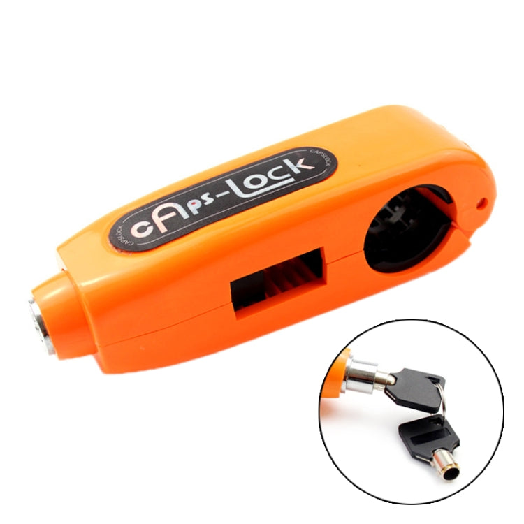 Motorcycles Handle Anti-theft Lock Horn Lock (Orange) by buy2fix