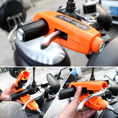 Motorcycles Handle Anti-theft Lock Horn Lock (Yellow) - Theft Protection by buy2fix | Online Shopping UK | buy2fix
