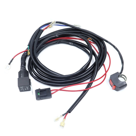 24V 2 in 1 Car / Motorcycle LED Spotlight Headlight Flashing Wiring Harness Cable - Wires by buy2fix | Online Shopping UK | buy2fix