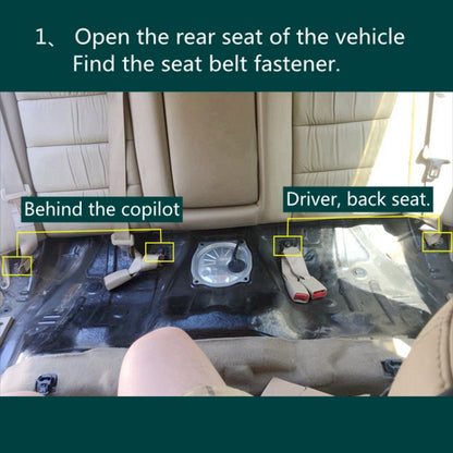 ZL-2029 Car Right Side Rear Seat Isofix Child Seat Interface for Honda 7th Generation Accord 2003-2007 by buy2fix