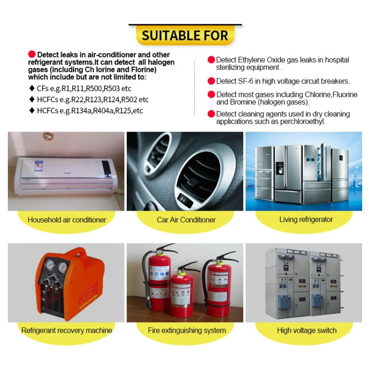 DUOYI DY5750B Car Air Conditioner Leak Detector - Electronic Test by DUOYI | Online Shopping UK | buy2fix
