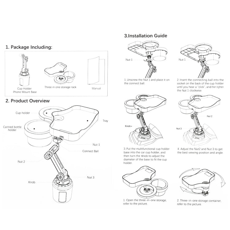 Car Multi-function Water Cup Holder with Wireless Charging Function by buy2fix