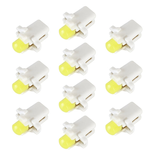 10 PCS B8.3 0.2W DC12V Wedge Instrument Panel COB LED Light Dashboard Gauge Cluster Indicator Lamp Bulb (White Light) - Instrument Lights by buy2fix | Online Shopping UK | buy2fix