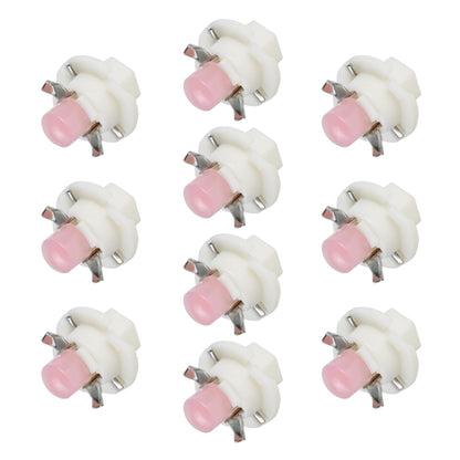10 PCS B8.4 0.2W DC12V Wedge Instrument Panel COB LED Light Dashboard Gauge Cluster Indicator Lamp Bulb (Pink Light) - Instrument Lights by buy2fix | Online Shopping UK | buy2fix