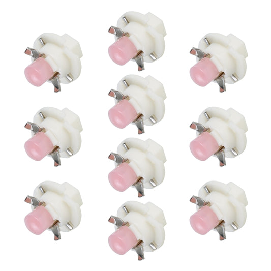10 PCS B8.4 0.2W DC12V Wedge Instrument Panel COB LED Light Dashboard Gauge Cluster Indicator Lamp Bulb (Pink Light) - Instrument Lights by buy2fix | Online Shopping UK | buy2fix