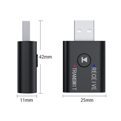 M188 Car Bluetooth Transmitter Receiver with Microphone Support Hands-free Call - Bluetooth Car Kits by buy2fix | Online Shopping UK | buy2fix