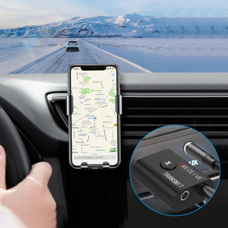 M188 Car Bluetooth Transmitter Receiver with Microphone Support Hands-free Call - Bluetooth Car Kits by buy2fix | Online Shopping UK | buy2fix