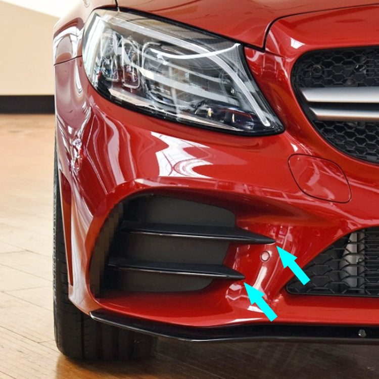 Car Air Inlet Grille Decoration Sticker Strip for Mercedes-Benz C Class C180L/C260L/C300L (Black) by buy2fix