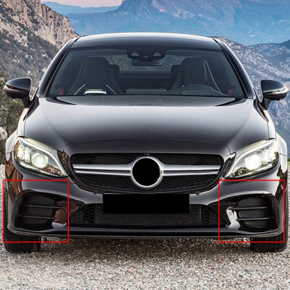 Car Air Inlet Grille Decoration Sticker Strip for Mercedes-Benz C Class C180L/C260L/C300L (Carbon Fiber Black) by buy2fix