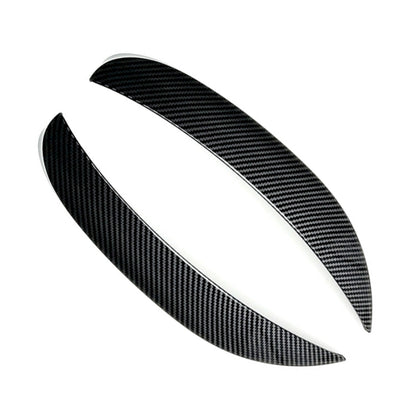 Car Front Wind Knife Decoration Sticker Strip for Mercedes-Benz C Class C180L/C260L/C300L (Carbon Fiber Black) by buy2fix