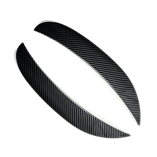 Car Front Wind Knife Decoration Sticker Strip for Mercedes-Benz C Class C180L/C260L/C300L (Carbon Fiber Black) by buy2fix