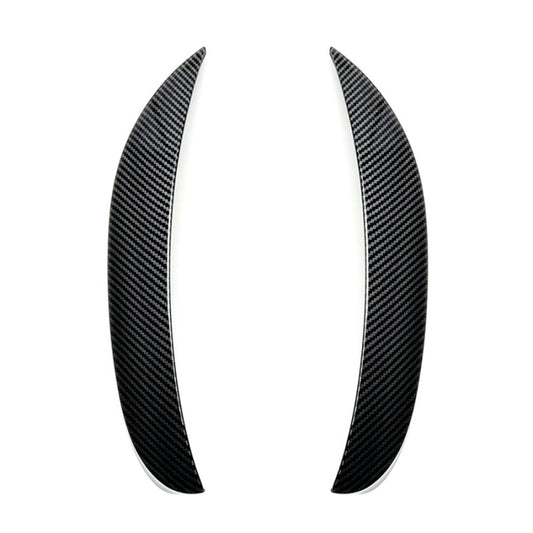 Car Front Wind Knife Decoration Sticker Strip for Mercedes-Benz C Class C180L/C260L/C300L (Carbon Fiber Black) by buy2fix