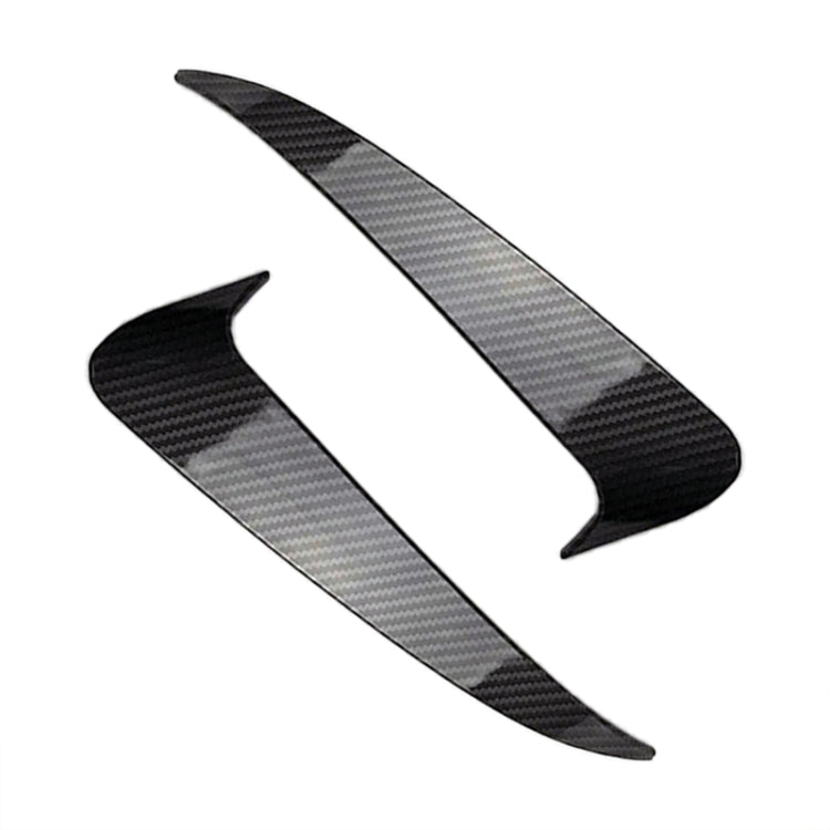 Car Rear Bumper Air Outlet Wind Knife Blade Decoration Sticker Strip for Mercedes-Benz C Class W205 (Carbon Fiber Black) by buy2fix
