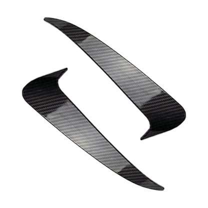 Car Rear Bumper Air Outlet Wind Knife Blade Decoration Sticker Strip for Mercedes-Benz C Class W205 (Carbon Fiber Black) by buy2fix