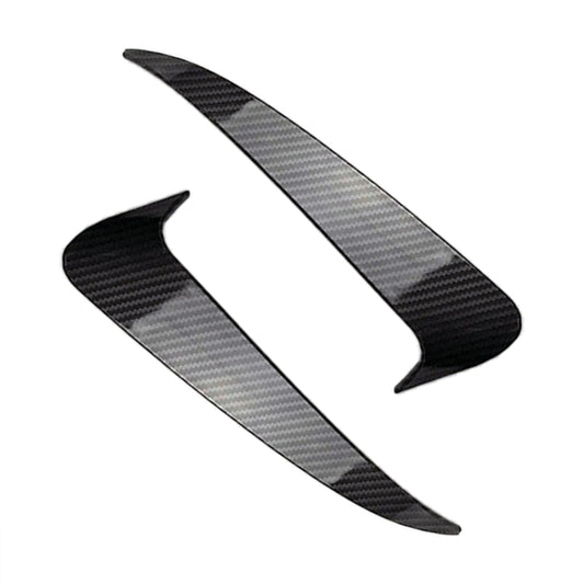 Car Rear Bumper Air Outlet Wind Knife Blade Decoration Sticker Strip for Mercedes-Benz C Class W205 (Carbon Fiber Black) by buy2fix
