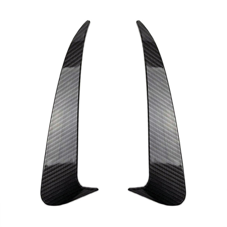 Car Rear Bumper Air Outlet Wind Knife Blade Decoration Sticker Strip for Mercedes-Benz C Class W205 (Carbon Fiber Black) by buy2fix
