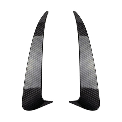Car Rear Bumper Air Outlet Wind Knife Blade Decoration Sticker Strip for Mercedes-Benz C Class W205 (Carbon Fiber Black) by buy2fix