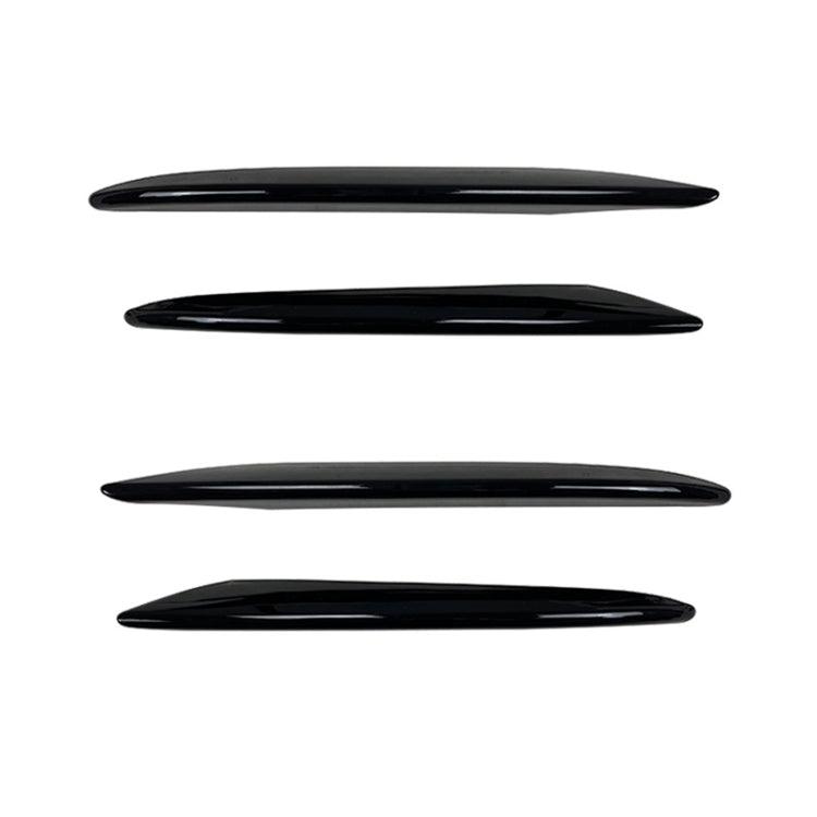 Car Front Bumper AMG Air Inlet Grille Decoration Sticker Strip for Mercedes-Benz E Class W213 2016-2020/E200/E260/E300 (Black) by buy2fix