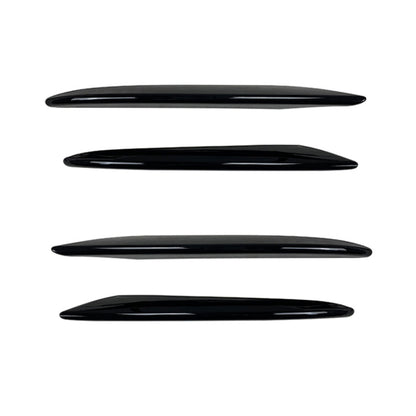 Car Front Bumper AMG Air Inlet Grille Decoration Sticker Strip for Mercedes-Benz E Class W213 2016-2020/E200/E260/E300 (Black) by buy2fix