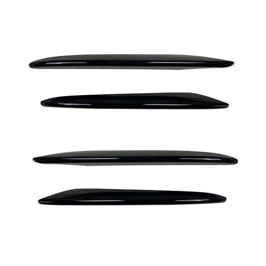 Car Front Bumper AMG Air Inlet Grille Decoration Sticker Strip for Mercedes-Benz E Class W213 2016-2020/E200/E260/E300 (Black) by buy2fix